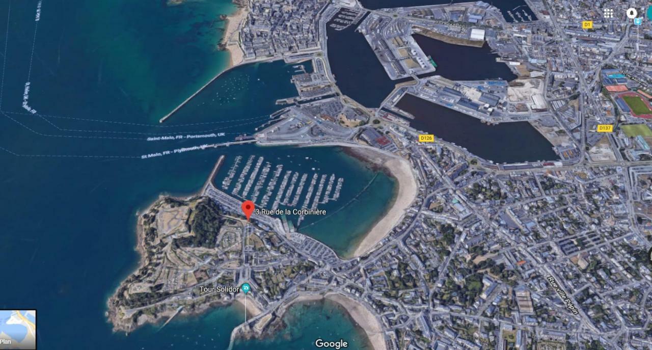 생말로 Cosy Solidor Beach View 아파트 외부 사진